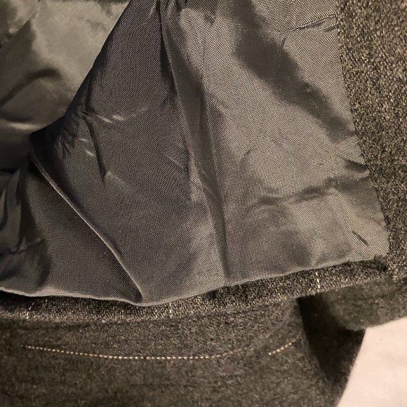 Vintage Ashley Brooke Women's Career Suit & Skirt Gray Pinstripes Button Down 12 - Picture 6 of 15